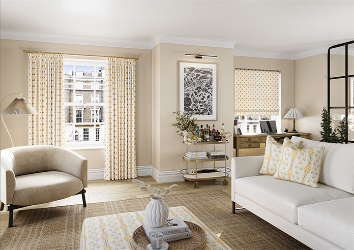 Petal & Block Nitara Spot, Marigold - Made to Measure Curtains - Image 7